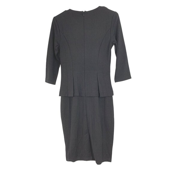Homeyee Womens Black Peplum Dress Size S US 4 RAA10426 NWOT - Picture 6 of 9